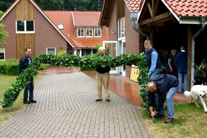 Aufbau der Ehrenpforte